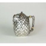 An unusual late 19th/early 20th century American silver teapot by Gorham