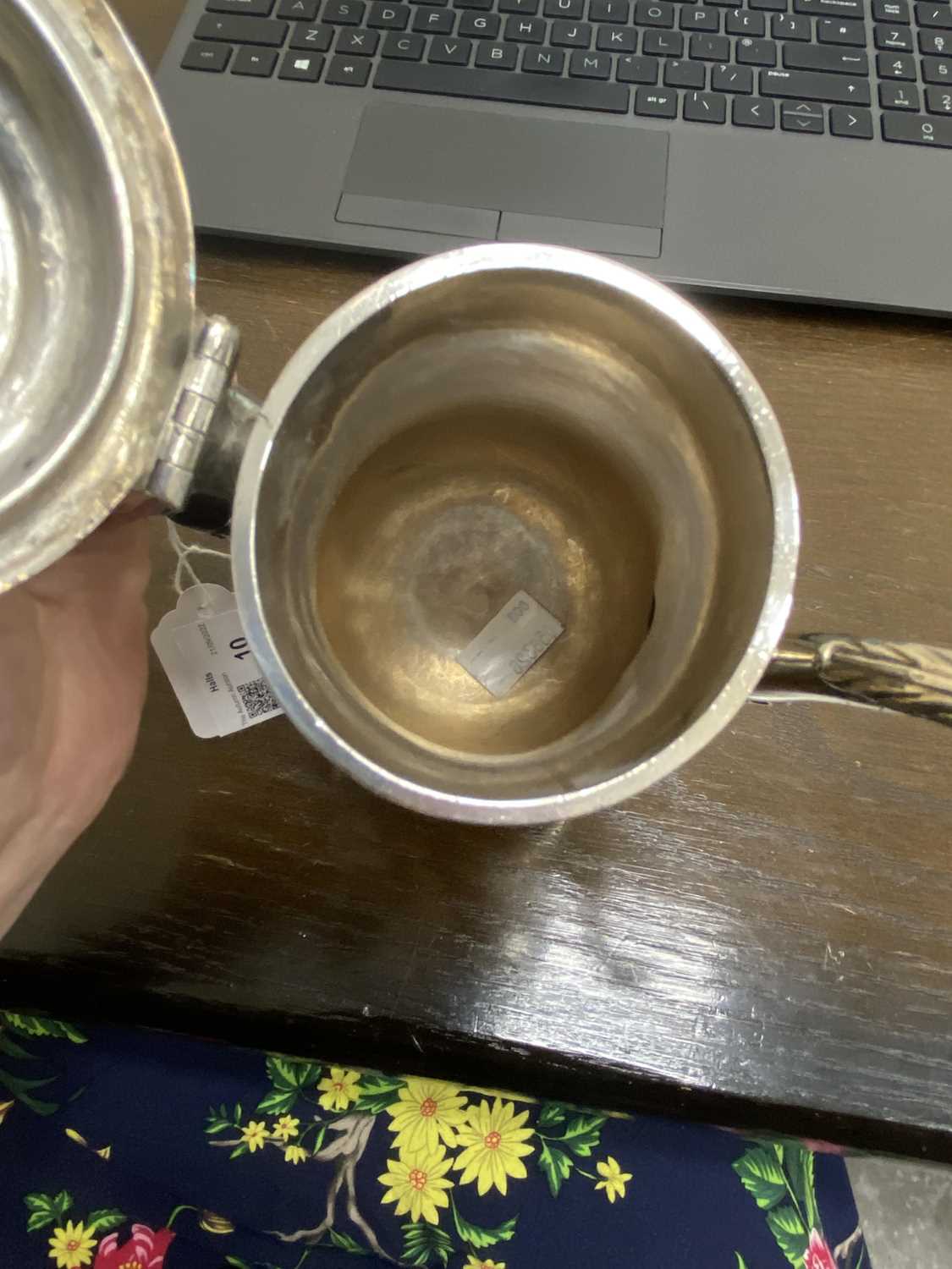A George II silver coffee pot - Image 10 of 13