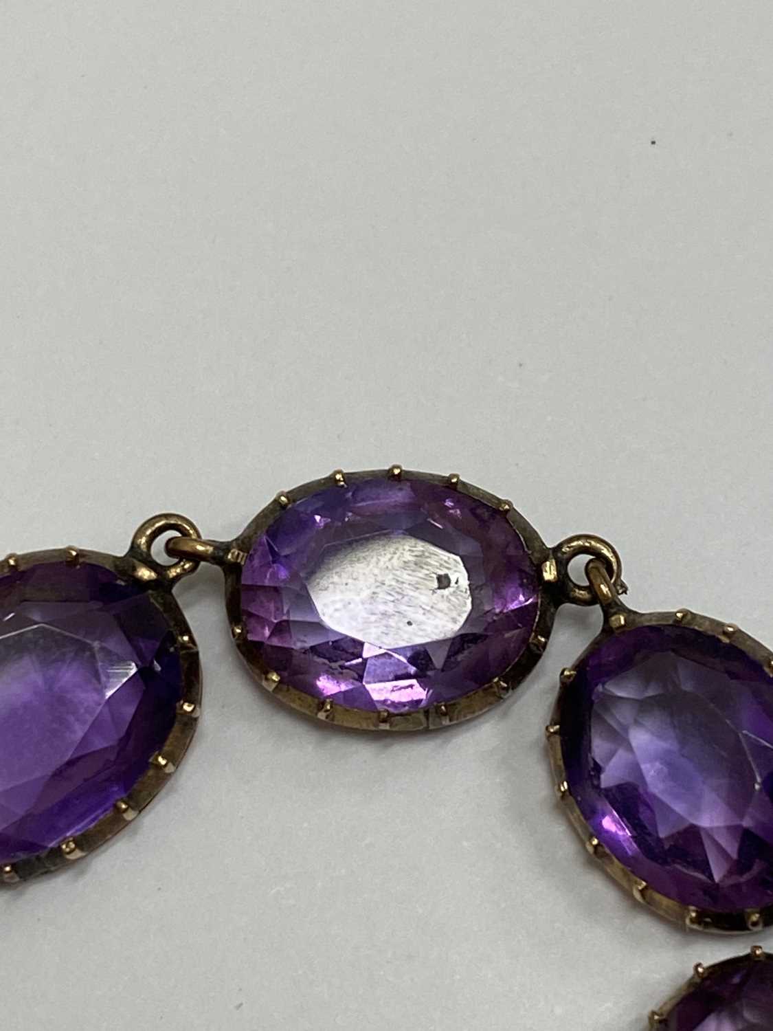 A 19th century amethyst riviere necklace - Image 8 of 9