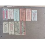 BUS & TRAM TICKETS, 1930s and 1940s, over 200 pasted to album leaves