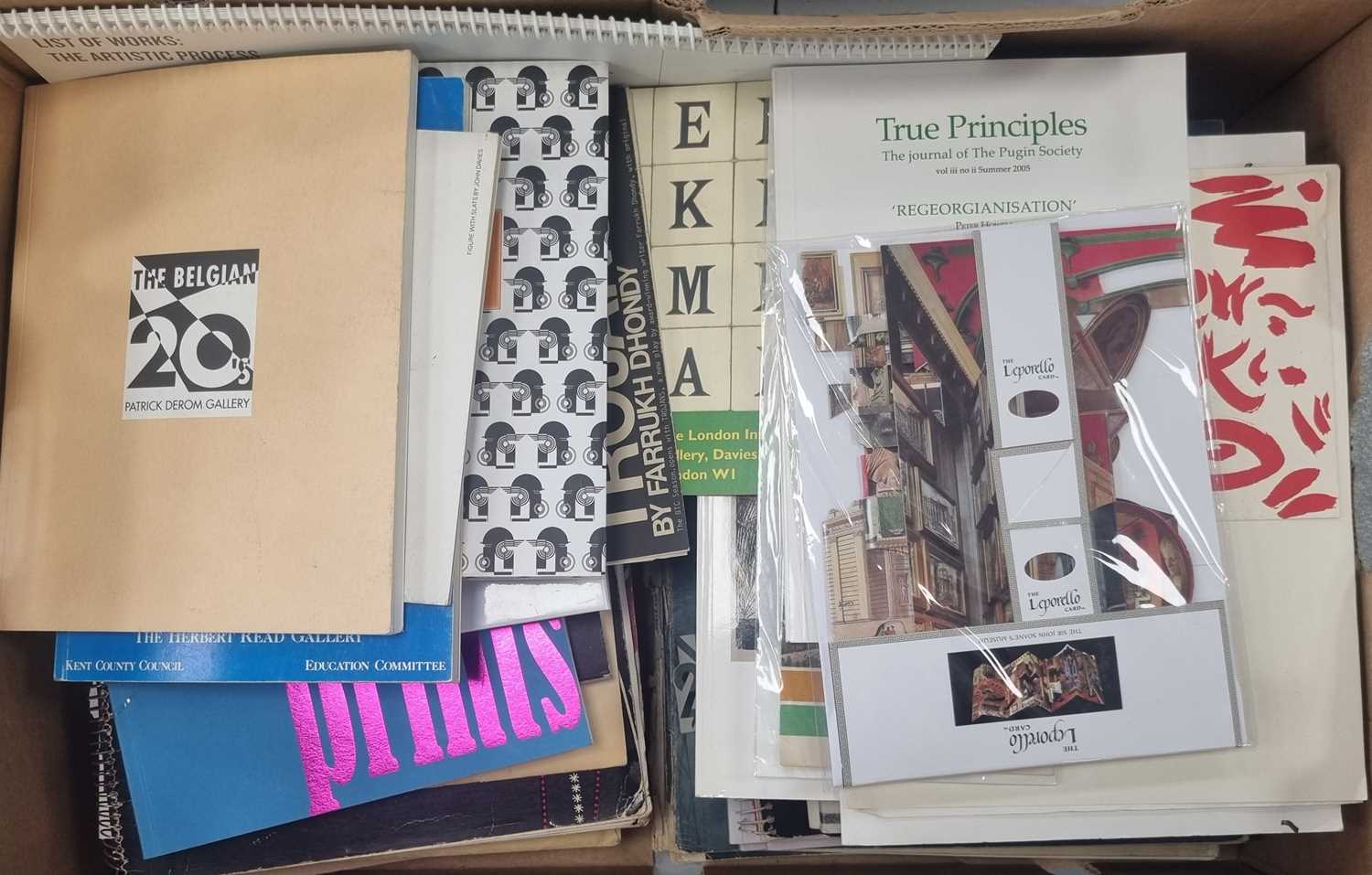 Auction & Gallery Catalogues, mainly art and design, 1990s onwards. With other ephemera (3 boxes) - Image 2 of 4
