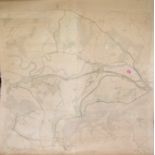 BUILDWAS MAP. Very large Ordnance Survey Map centred on Buildwas. 2nd edition 1902