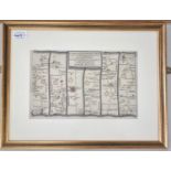 GARDNER, Thomas, 3 strip maps, including The Roads from Shrewsbury and Chester to Holywell