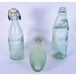 A collection of antique glass bottles Hossack, Mackintosh Nairn etc largest 23cm