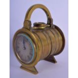 A VERY RARE 19TH CENTURY FRENCH INDUSTRIAL COMPASS BAROMETER CLOCK with unusual calender and year in