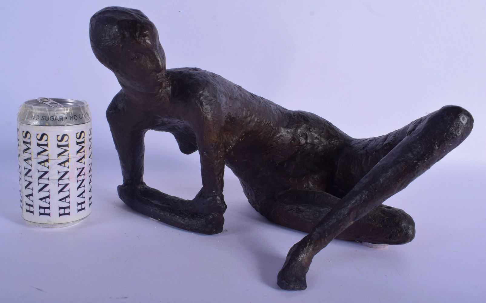 Pavlina Pavlides (Born 1920) Greek Bronze, Reclining Nude, signed and dated 59. 30 cm x 22 cm. Note: