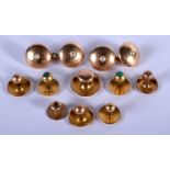 ASSORTED GOLD BUTTONS 9ct to 15ct. 13 grams. (qty)