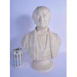 A MID 19TH CENTURY ENGLISH PARIAN WARE BUST OF DR TODD after M Noble C1860. 38 cm x 25 cm.