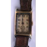 AN ART DECO WRISTWATCH. Dial 3.8cm x 2.4cm, weight 26.5g