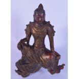 A Chinese bronze buddha 24cm.