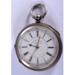 A VICTORIAN SILVER REPEATER POCKET WATCH. Hallmarked Chester 1889, 5.9cm dial, weight 162.6g