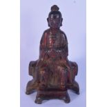 A Chinese bronze buddha 24cm