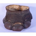 A Victorian taxidermy elephant foot planter 33 x 22cm.