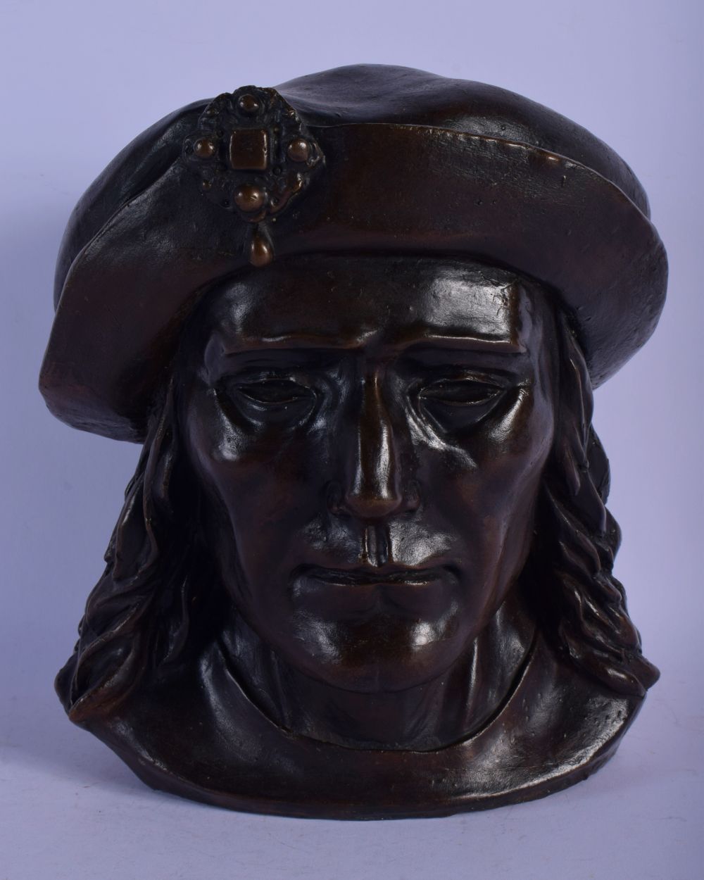 Emma Pover (20th Century) Bronze, Richard III, Sculpture. 26 cm x 16 cm.