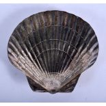 A STYLISH TIFFANY & CO SILVER SHELL. 198 grams. 15 cm x 15 cm.