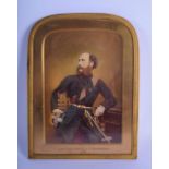 English School (19th Century) Painted ivory portrait miniature, Lieutenant Colonel Honourable J F El