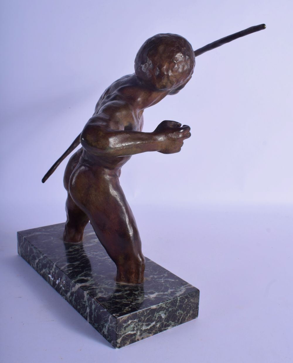 R De Wandelier (C1920) Bronze, The Hunter. 30 cm x 38 cm. - Image 4 of 5