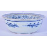 A Chinese porcelain Blue and white bowl decorated with Kylin. 9 x 27cm.