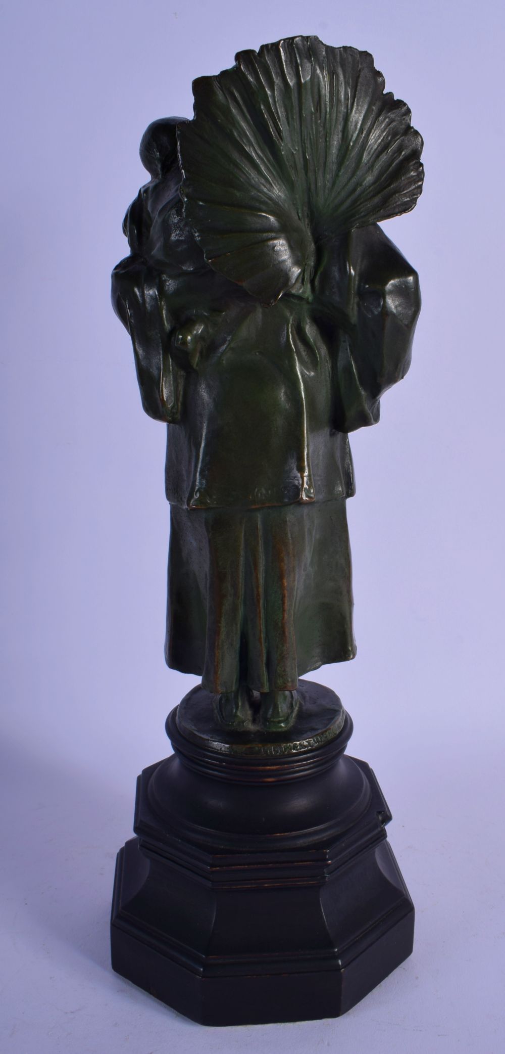 Charles Leonard Hartwell (1873-1951) Bronze, Figure and baby. 30 cm high. - Image 3 of 4