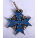 GUDEKE PRUSSIAN GERMAN ARMY WWI GOLD BLUE MAX POUR LE MERITE OAK LEAVES SWORDS MEDAL. 5.3cm x 5.2cm