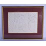 A VINTAGE HENRI MATISSE LITHOGRAPH PRINT NO 4 of 44. Image 50 cm x 38 cm.