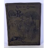 A C1888 rare copy of Hinter den Coulissen des circus Renz contains collection of German circus relat