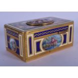 A FINE EARLY 20TH CENTURY EUROPEAN GERMAN ENAMELLED MUSICAL BOX the case made by Emil Brenk, the mov