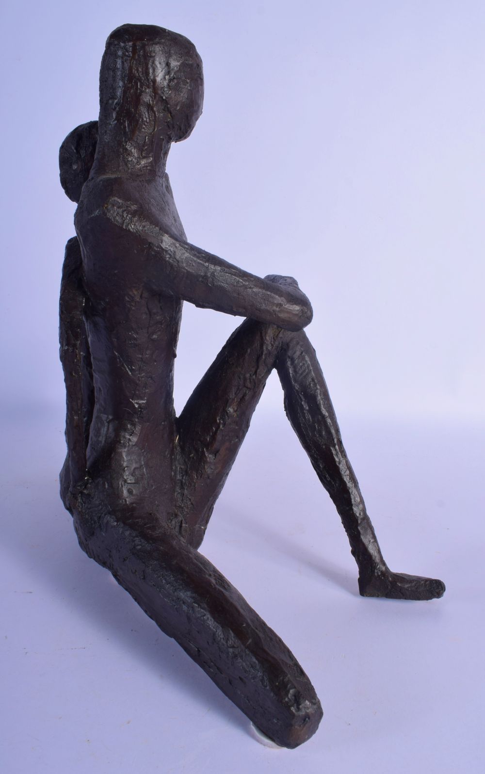 Pavlina Pavlides (Born 1920) Greek Bronze, Male and Female, signed. 38 cm x 32 cm. Note: Pavlina Pav - Image 3 of 4