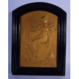 Louis Bottee (C1899) French, Bronze, Art Nouveau Lady. 38 cm x 25 cm overall.