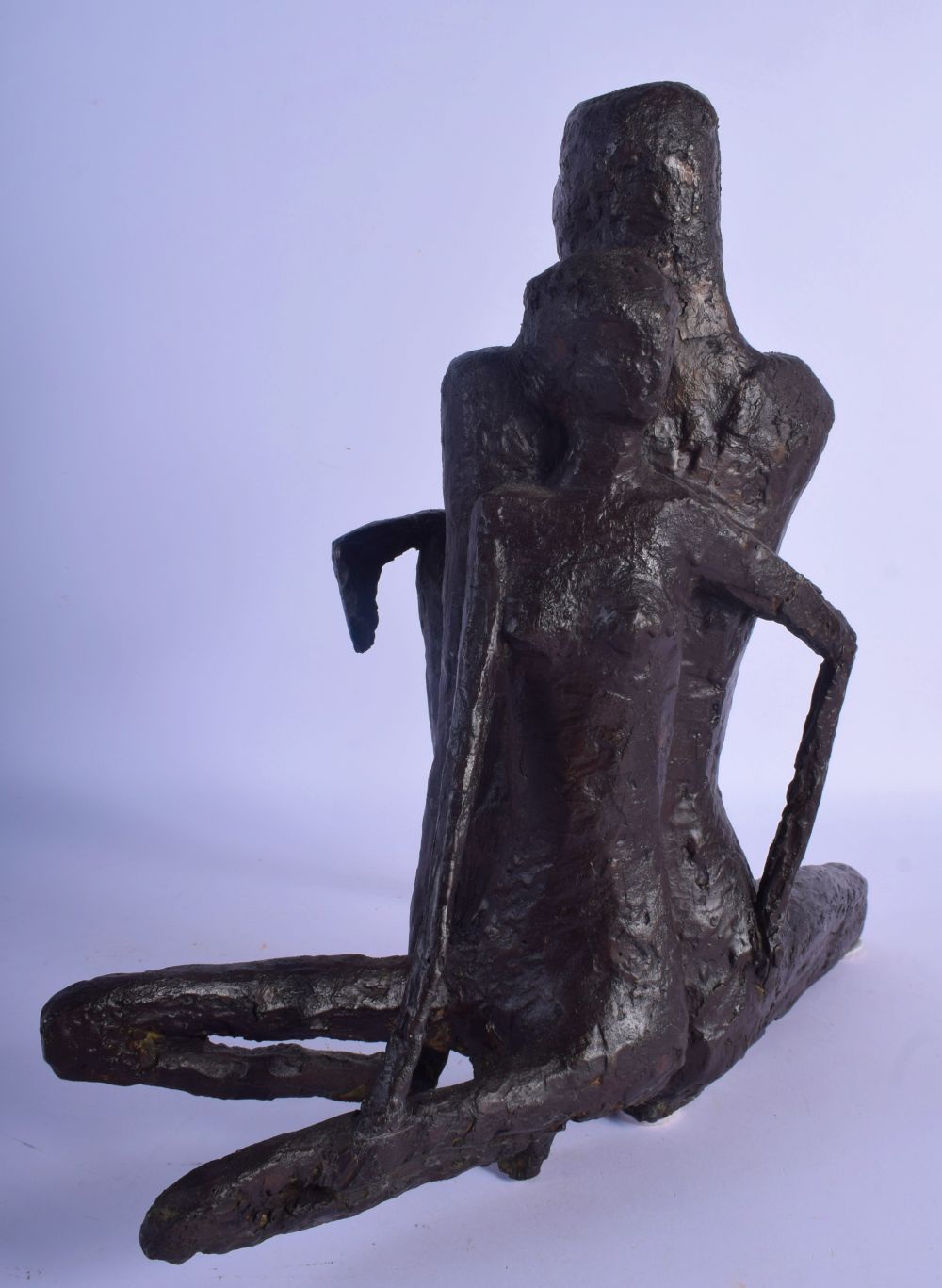 Pavlina Pavlides (Born 1920) Greek Bronze, Male and Female, signed. 38 cm x 32 cm. Note: Pavlina Pav - Image 2 of 4