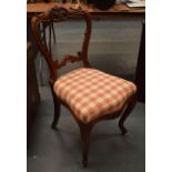 AN ANTIQUE SATINWOOD COLONIAL SINGLE CHAIR. 88 cm high.