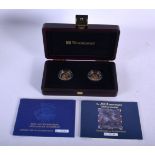 CASED SET OF ELIZABETH II 2004 AND 2005 PROOF GOLD SOVEREIGN SET COMPRISING TWO GOLD FULL SOVEREIGNS