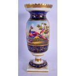 AN EARLY 19TH CENTURY ENGLISH PORCELAIN BIRD VASE probably Spode of Coalport. 17 cm high.