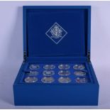 A SET OF QUEENS DIAMOND JUBILEE FAMILY TREE SILVER COINS. (qty)