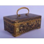 A 19TH CENTURY JAPANESE MEIJI PERIOD MIXED METAL RECTANGULAR BOX in the manner of Komai of Kyoto, de