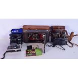 A collection of vintage cameras and binoculars Kodak, Canon, Ricoh etc (6).