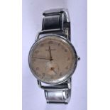 A VINTAGE GENTLEMANS MOVADO WRISTWATCH. Dial 3.7cm (incl crown), weight 46g