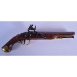 AN ANTIQUE SPENCER OF LONDON FLINTLOCK PISTOL. 40 cm long.