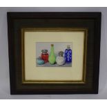 Elizabeth Bridge ROI 1912-1996 framed still life watercolour 11 x 15 cm