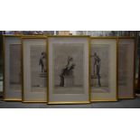 A LARGE SET OF SEVEN 18TH/19TH CENTURY EUROPEAN ENGRAVINGS depicting Roman sculpture. 70 cm x 40 cm