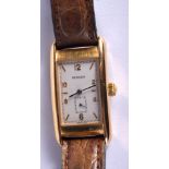 AN 18CT GOLD MOVADO WRISTWATCH No 135. Serial No 44.A8.620, Dial 2.6cm (incl crown), weight 56.4g