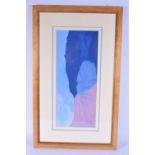 Sharon Gee Framed acrylic on board entitled " Shadow of Wisdom " 49 x 21 cm.
