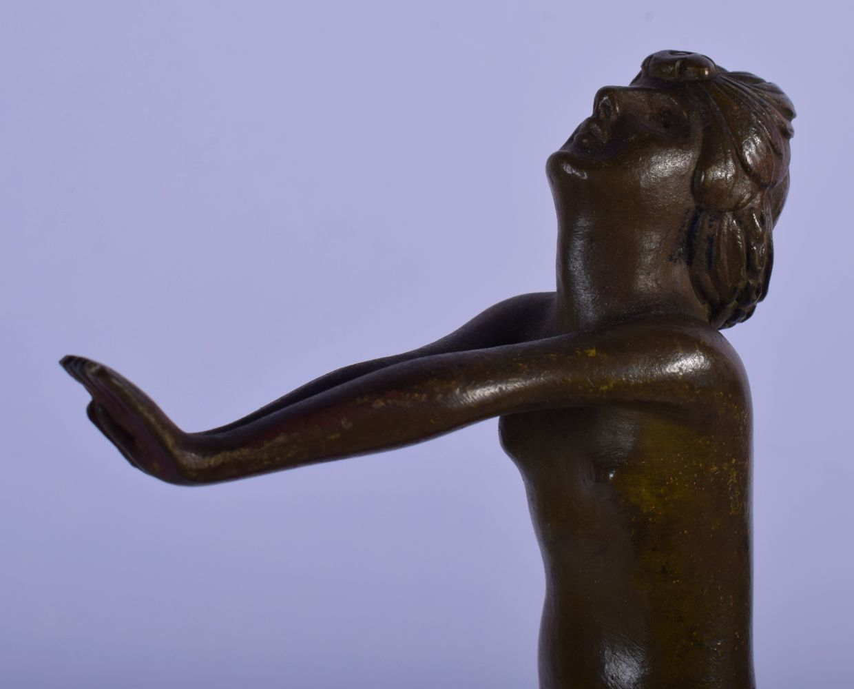 Serge Zelikson (C1920) French, Bronze, Nude Female dancer. 30 cm high. - Image 2 of 5