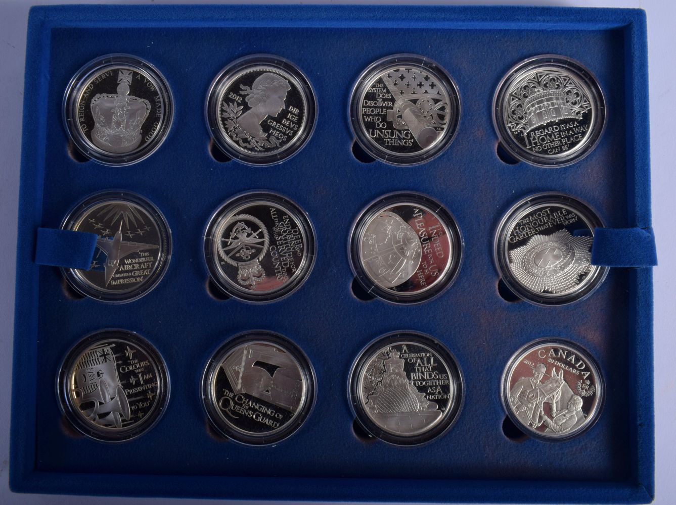 A SET OF QUEENS DIAMOND JUBILEE FAMILY TREE SILVER COINS. (qty) - Image 3 of 4