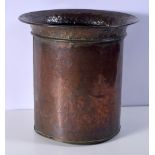 A vintage large copper pot 37 x 37 cm.