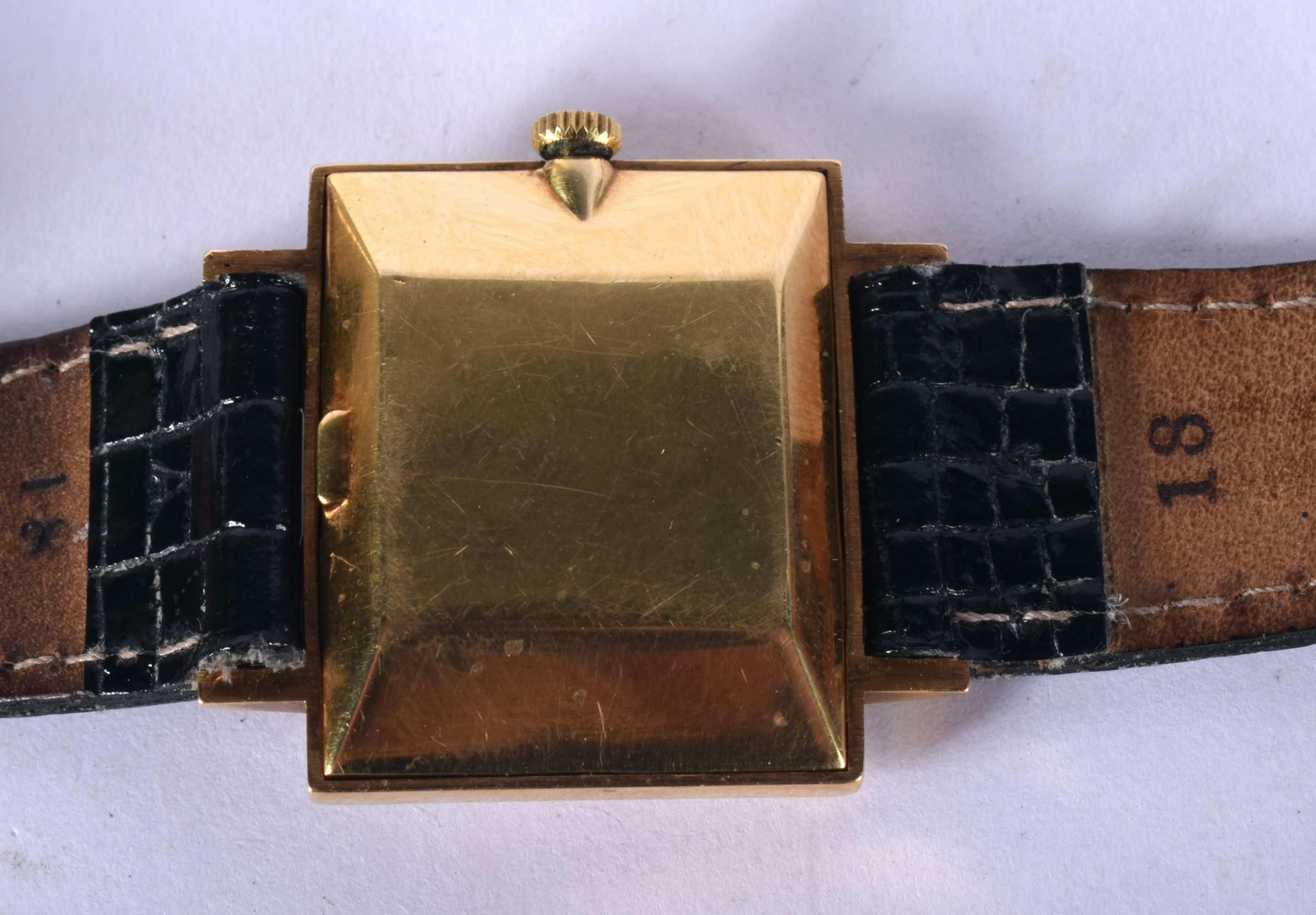 A VINTAGE JUVENIA WRISTWATCH. 22 grams. 3 cm wide inc crown. - Bild 2 aus 3