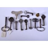 VINTAGE CLOCK KEYS etc. (qty)