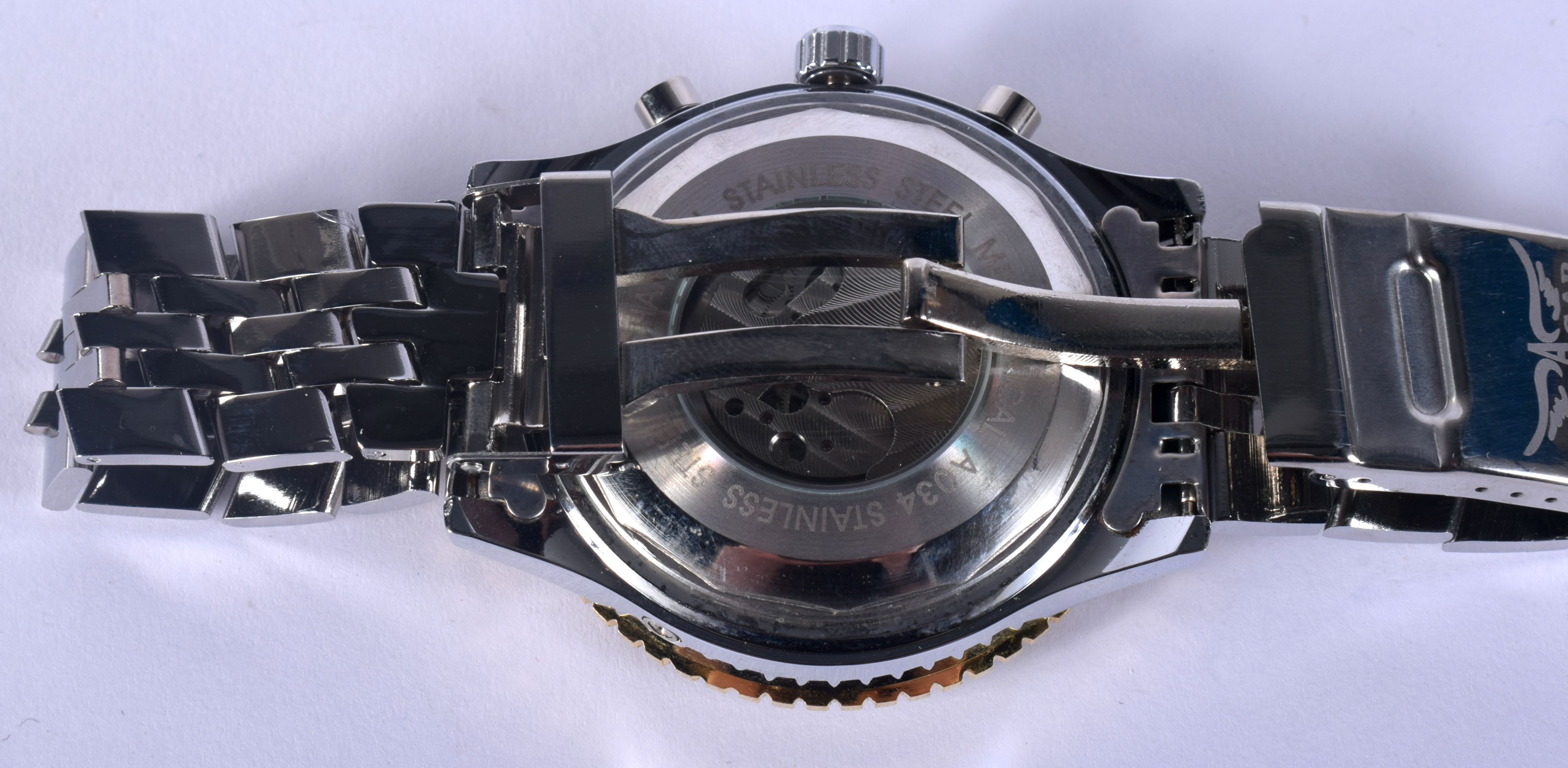 A DESIGNER JARAGAR WRISTWATCH. 5 cm wide. - Bild 3 aus 5