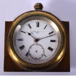 A RARE ANTIQUE BRONZE MOUNTED SHIPS CHRONOMETER WATCH. 301 grams. 7.5 cm x 7.25 cm.