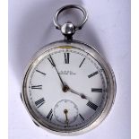 AN ANTIQUE SILVER POCKET WATCH. 113 grams. Birmingham 1897. 5.25 cm wide.